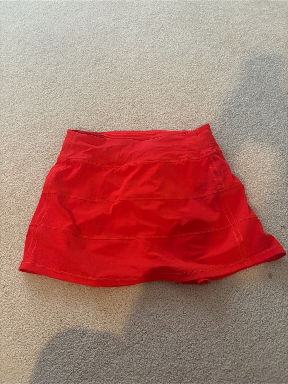 Red lululemon Athletic Skort